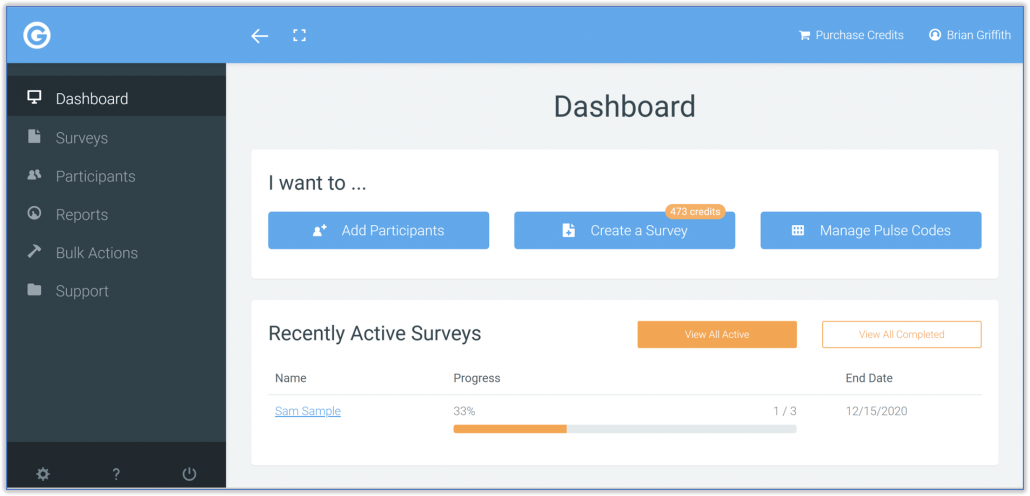 360 feedback survey dashboard